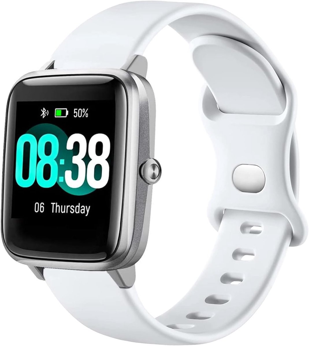 Silicone Strap Compatible with ID 205L, 19mm Sport Replacement Strap for ID205S ID205G ID215G ID216 YM205L Uwatch3 - ShopVlot