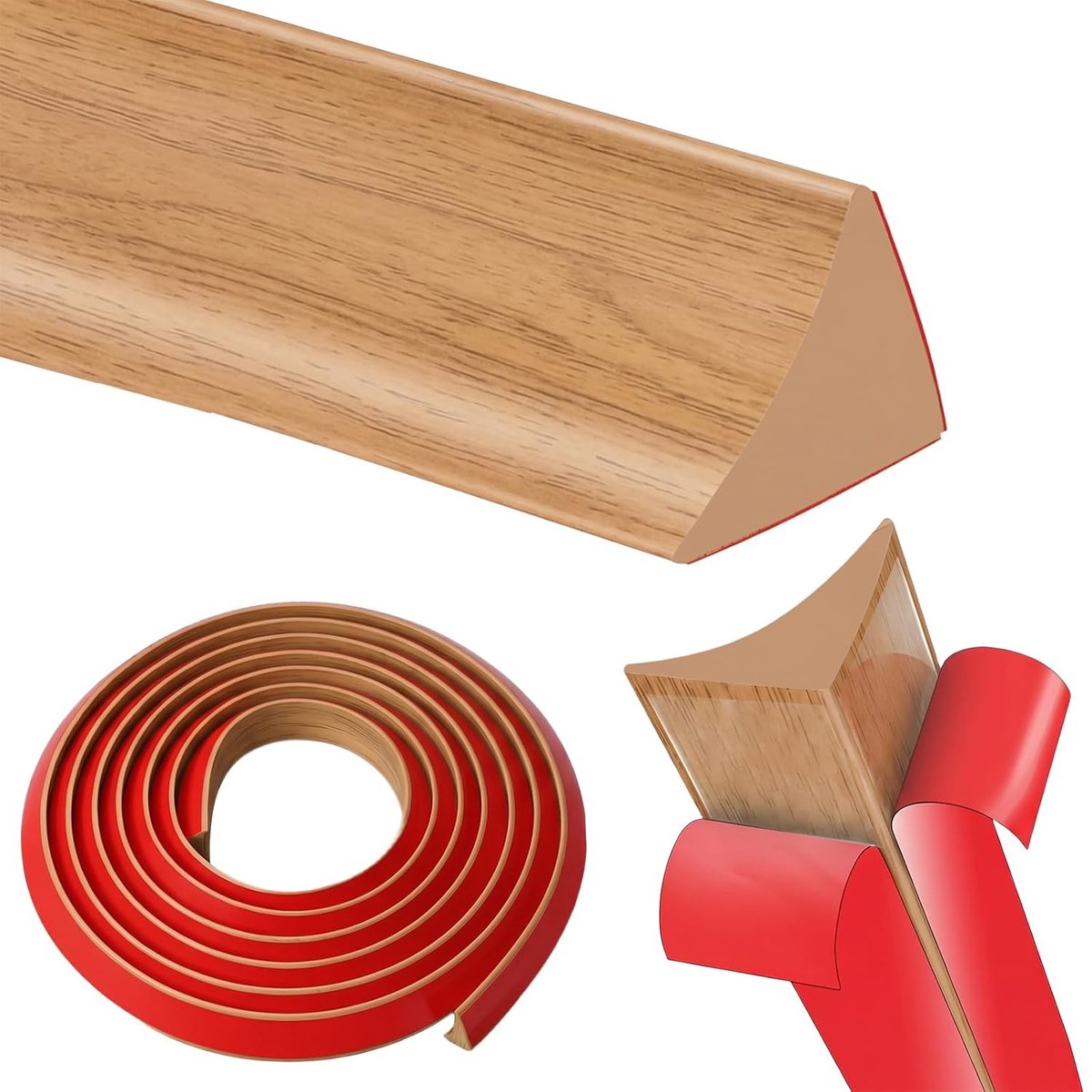 Hoekstrip zelfklevend werkblad 1,5 m - silicone - waterdicht - ideaal voor keuken - ShopVlot