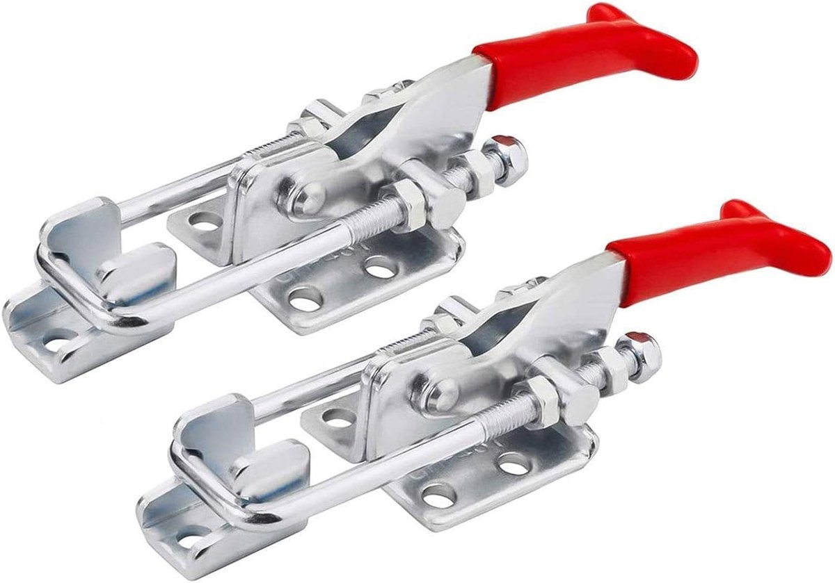 Toggle Clamps Non-slip Horizontal Quick Release Clamp Adjustable Toggle Clamp Quick Release Pull Lock Metal Adjustable - ShopVlot