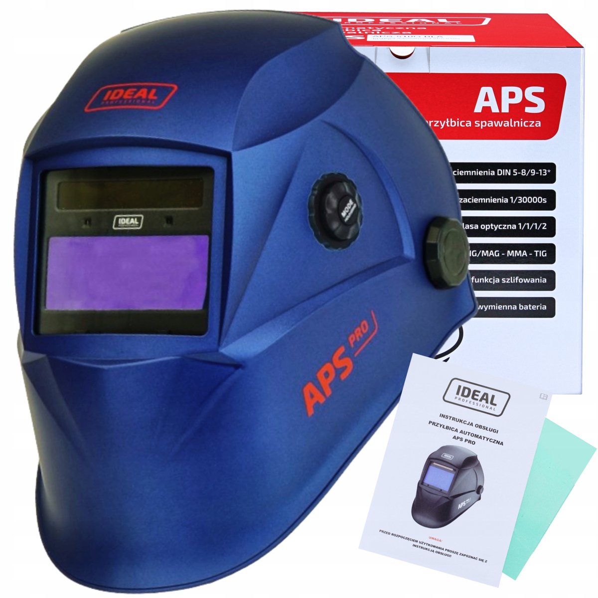 Automatische Lashelm APS-568L ZWART PRO True View