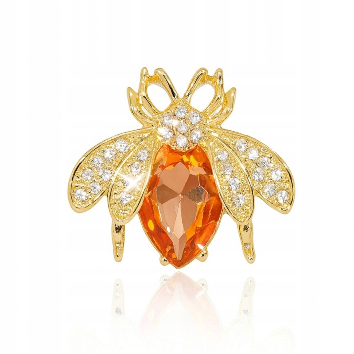 Broche Insect met kristallen - Elegant damesaccessoire