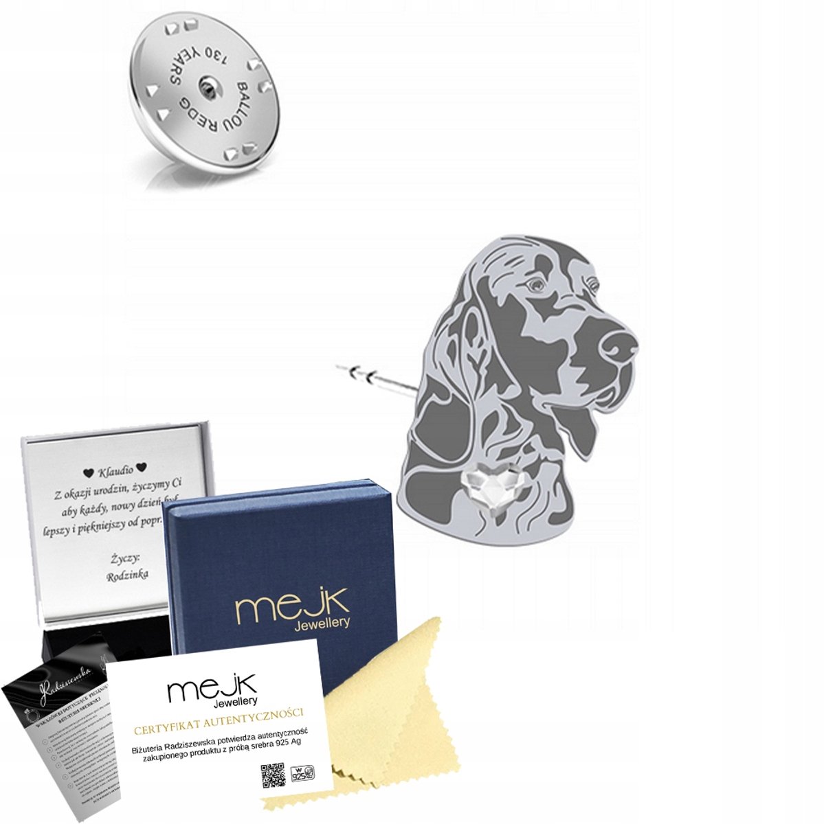 Zilveren Broche Irish Red Setter 925 - Uniek Cadeau