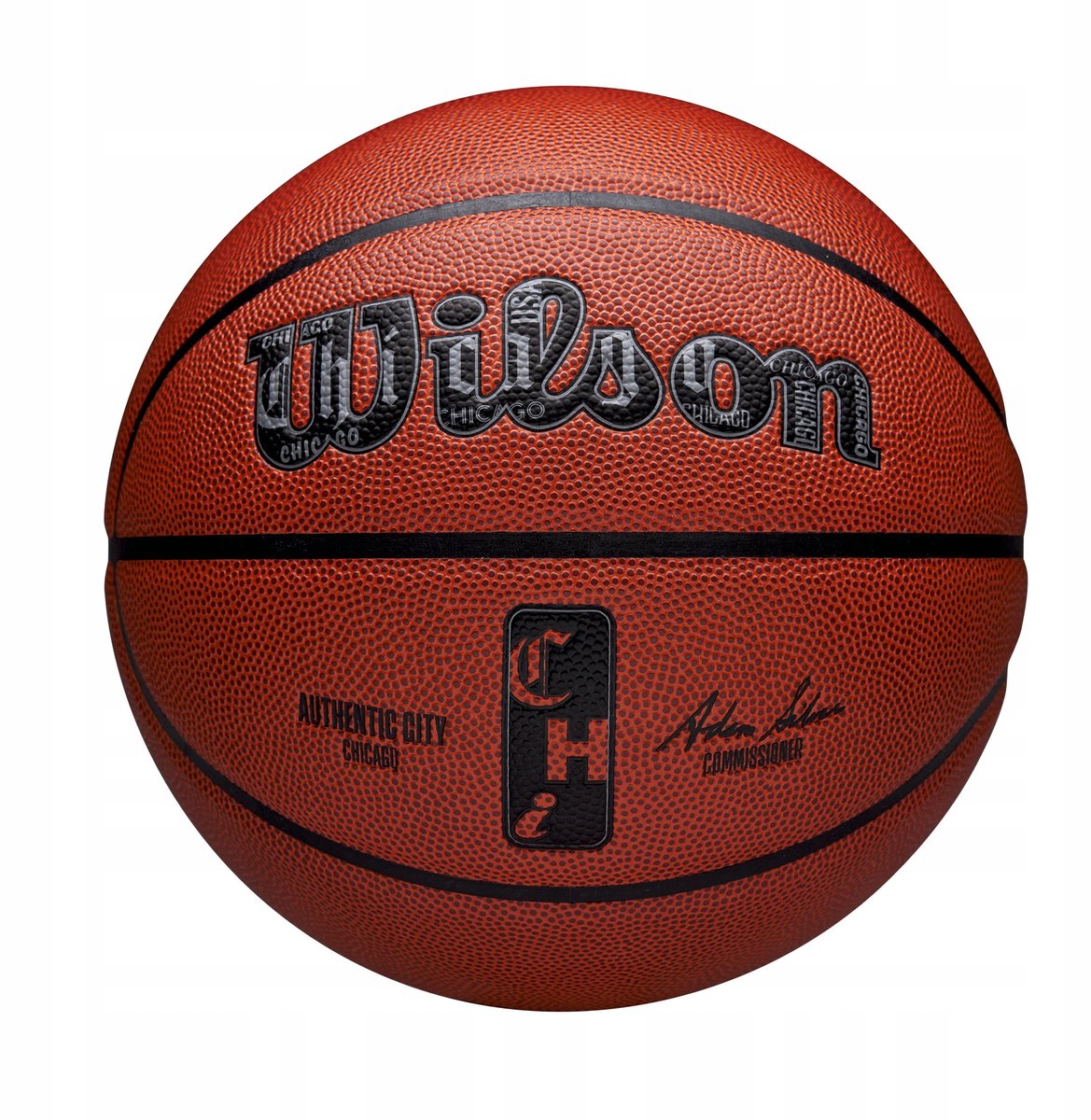 Wilson NBA Authentic City Chicago Basketbal Maat 7