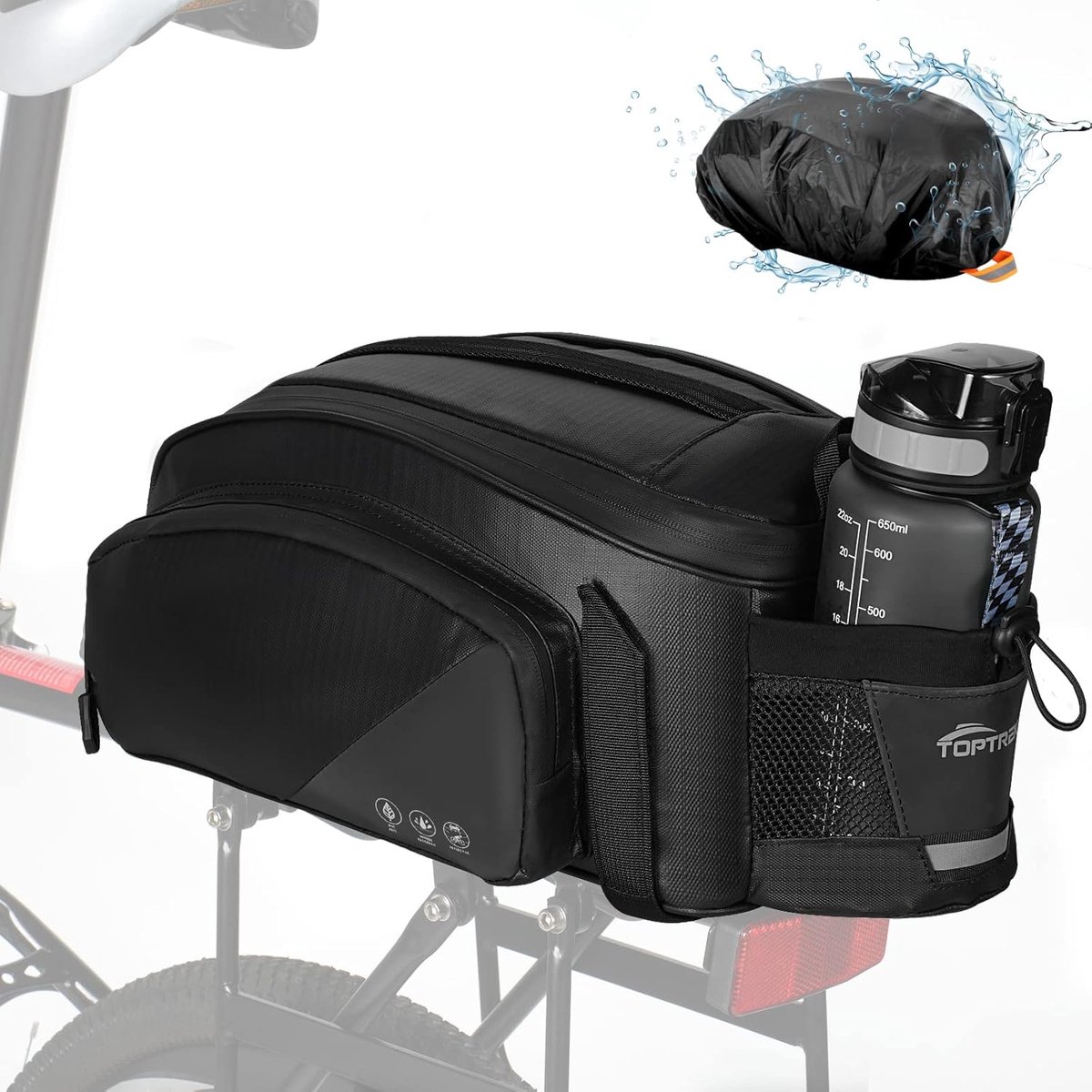 Fietspannier 12 liter - Waterdicht - Stevige bevestiging - Ideaal voor fietstochten