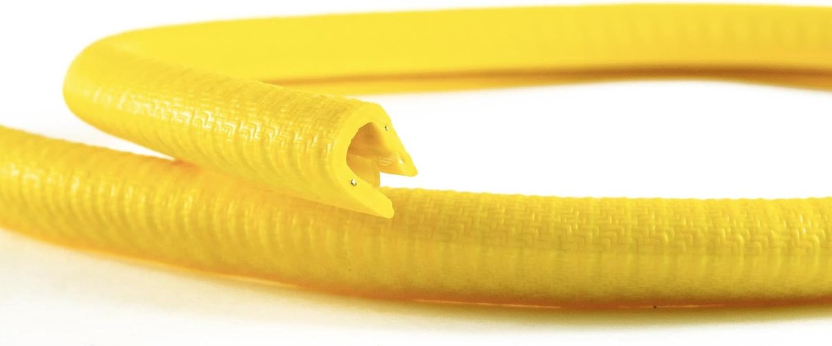 EUTRAS edge protection 2086 KS1105 clamp profile Keder - clamping range 1-4,5 mm - yellow - 3 m - ShopVlot