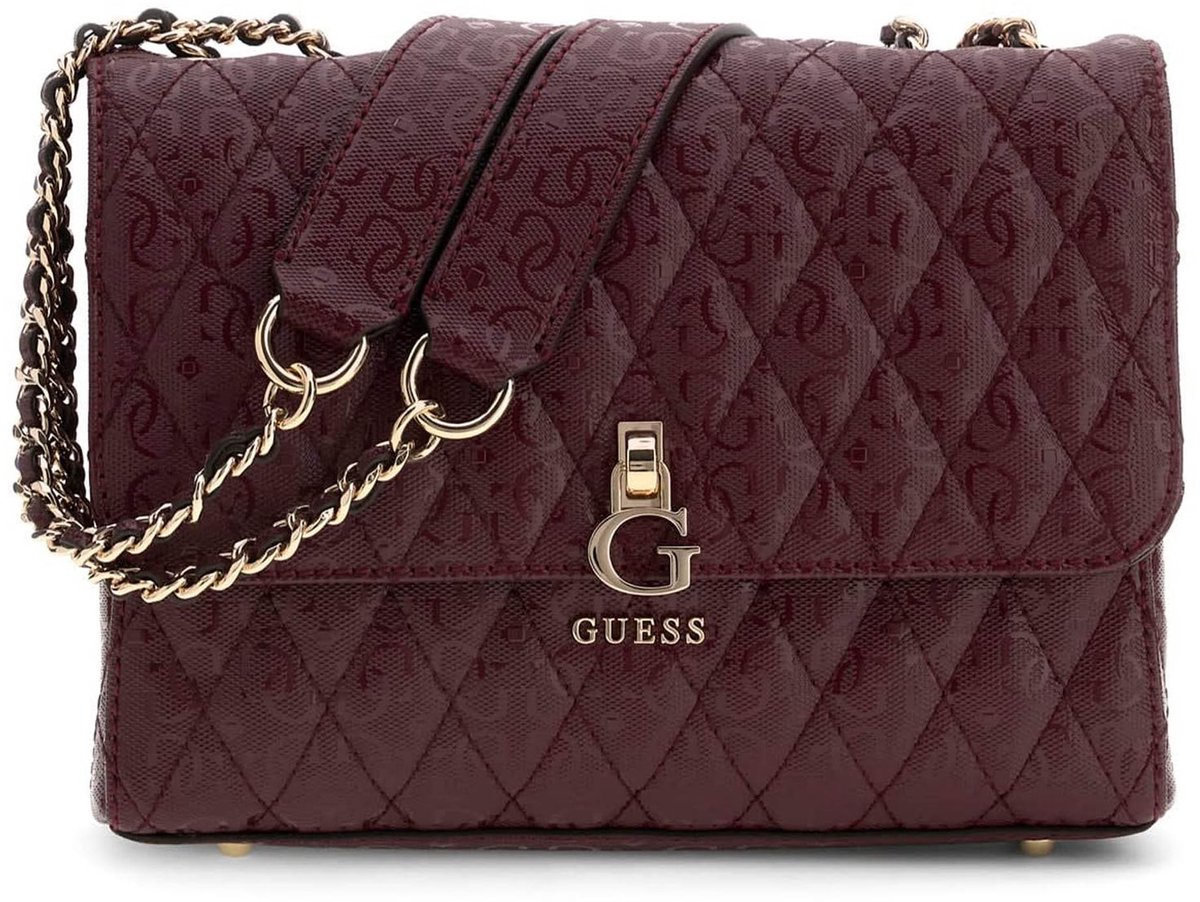 GUESS schoudertas Tamara Convertible Crossbody Flap Merlot (rood)paars