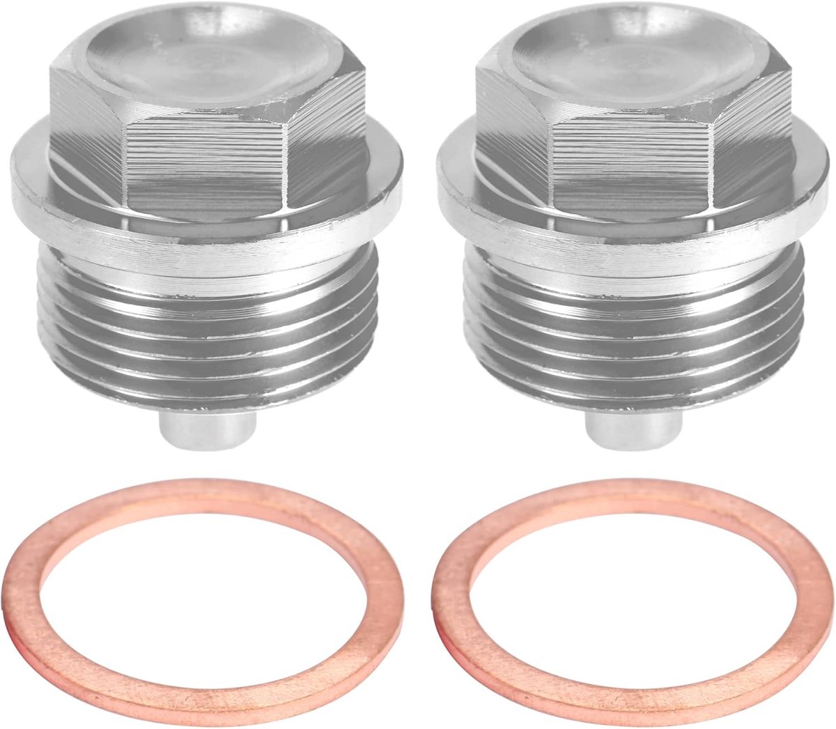 A ABSOPRO 2 Set M24x1.5 Oil Drain Plug Aluminum Alloy Silver Color - ShopVlot