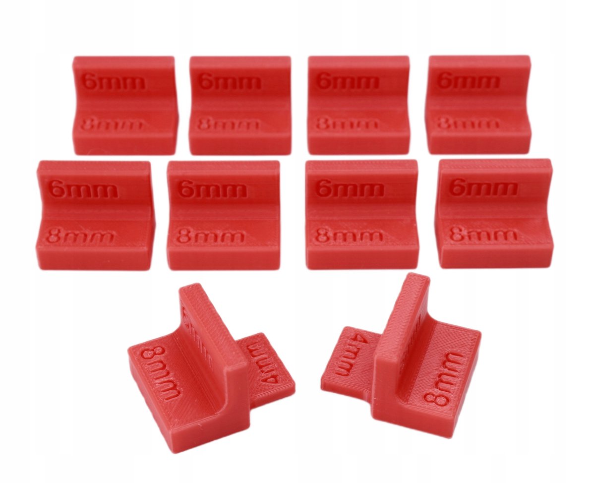 Merkloze Terrasplank Distantiehouders - Set van 10 (8/6/4mm)