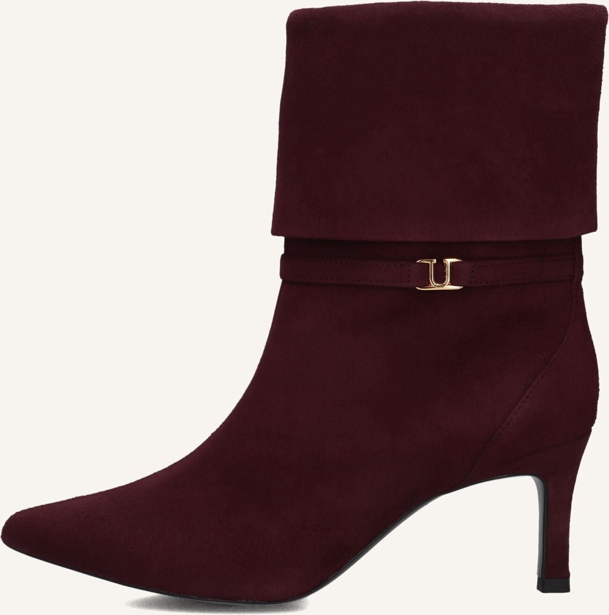 Unisa Luces Enkellaarsjes - Enkelboots met rits - Dames - Bordeaux - Maat 37