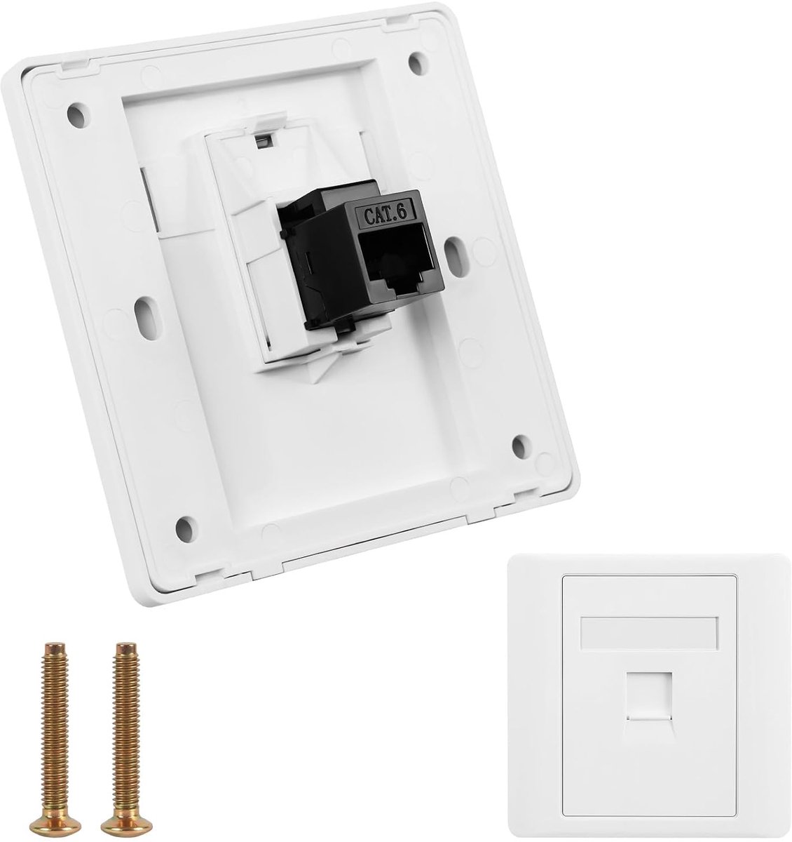 Netwerkstekker CAT6 1 Poort - STP - Plug-and-play - Directe aansluiting op Gigabit netwerk - ShopVlot