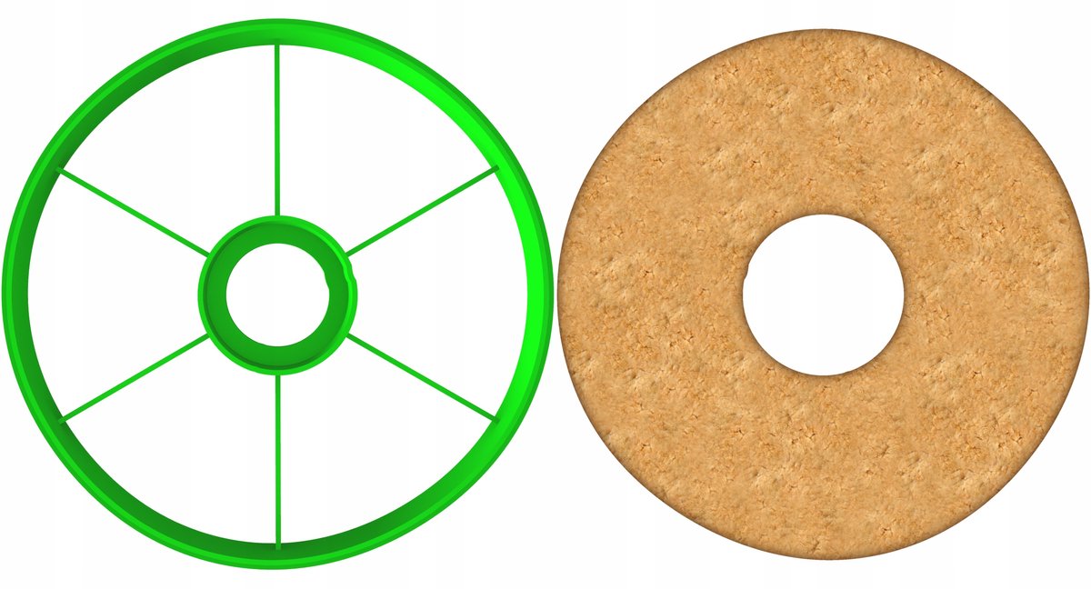 Koekjesvorm "Pączek" 8cm - Dikke Donderdag, Donut, Bagel