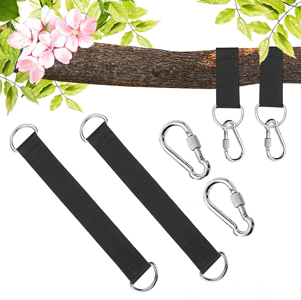 Hangklemmen set voor schommels - 2 stuks bevestiging voor hangmatten en schommels