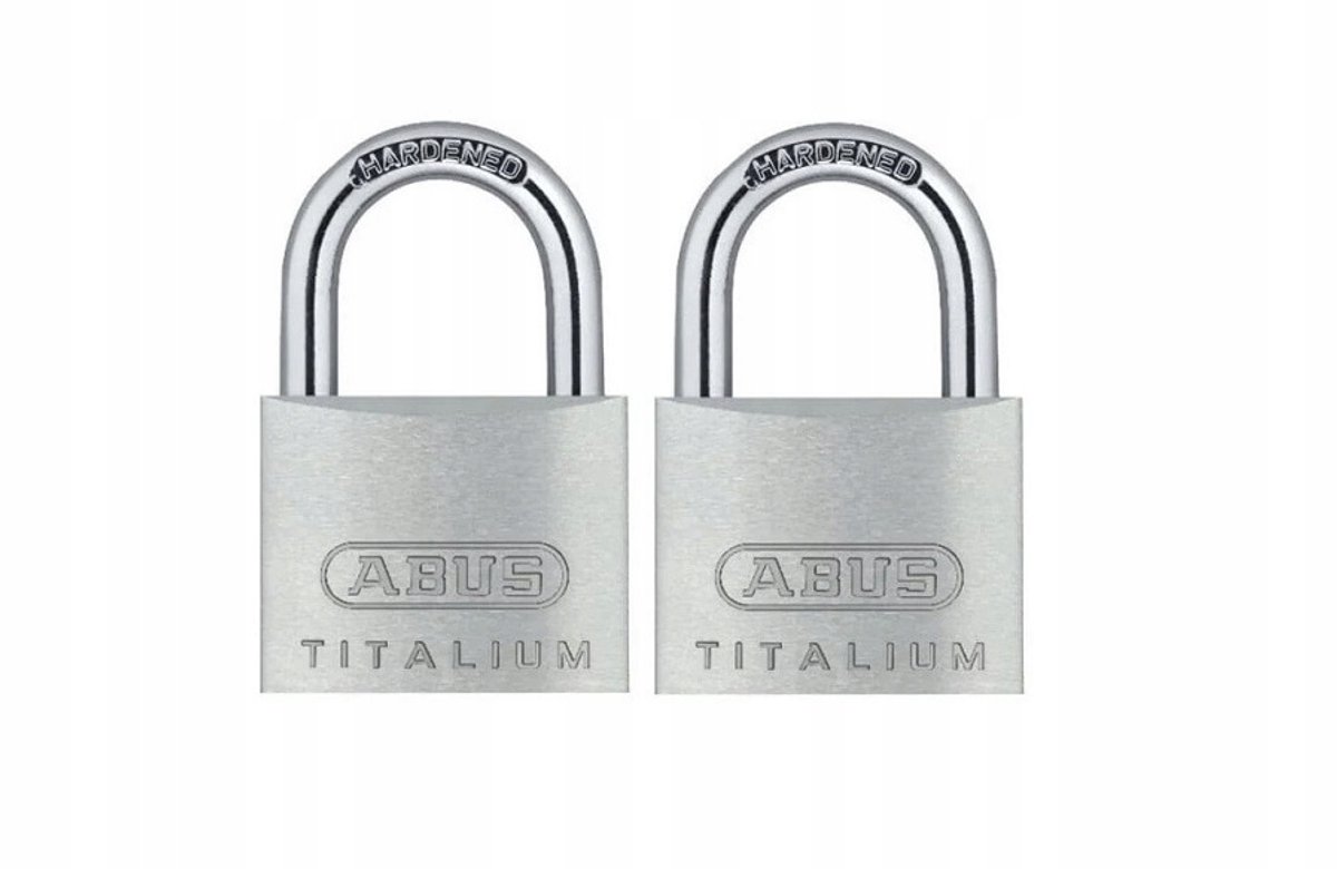 ABUS Titalium 64TI/30 Set: 2 Hangsloten met Één Sleutel