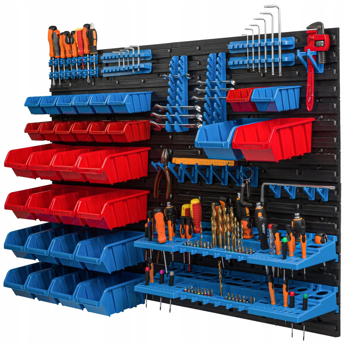 Werkplaatsbord met 32 bakken - 115,8x78cm - Gereedschapsorganisatie