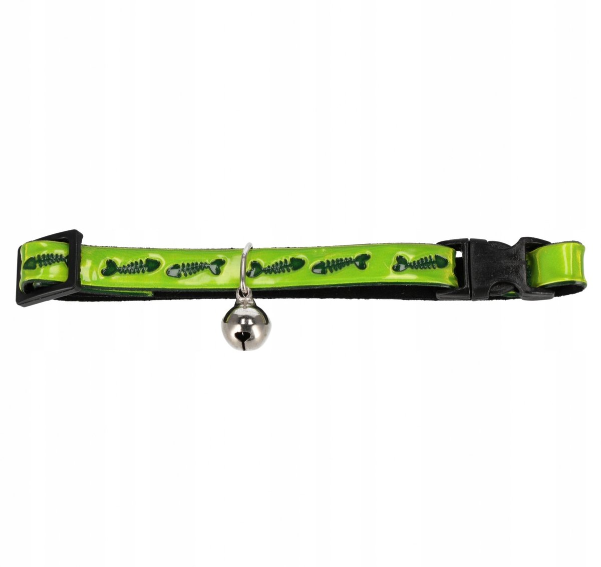 Verstelbare Kattenhalsband met Belletje - Groen