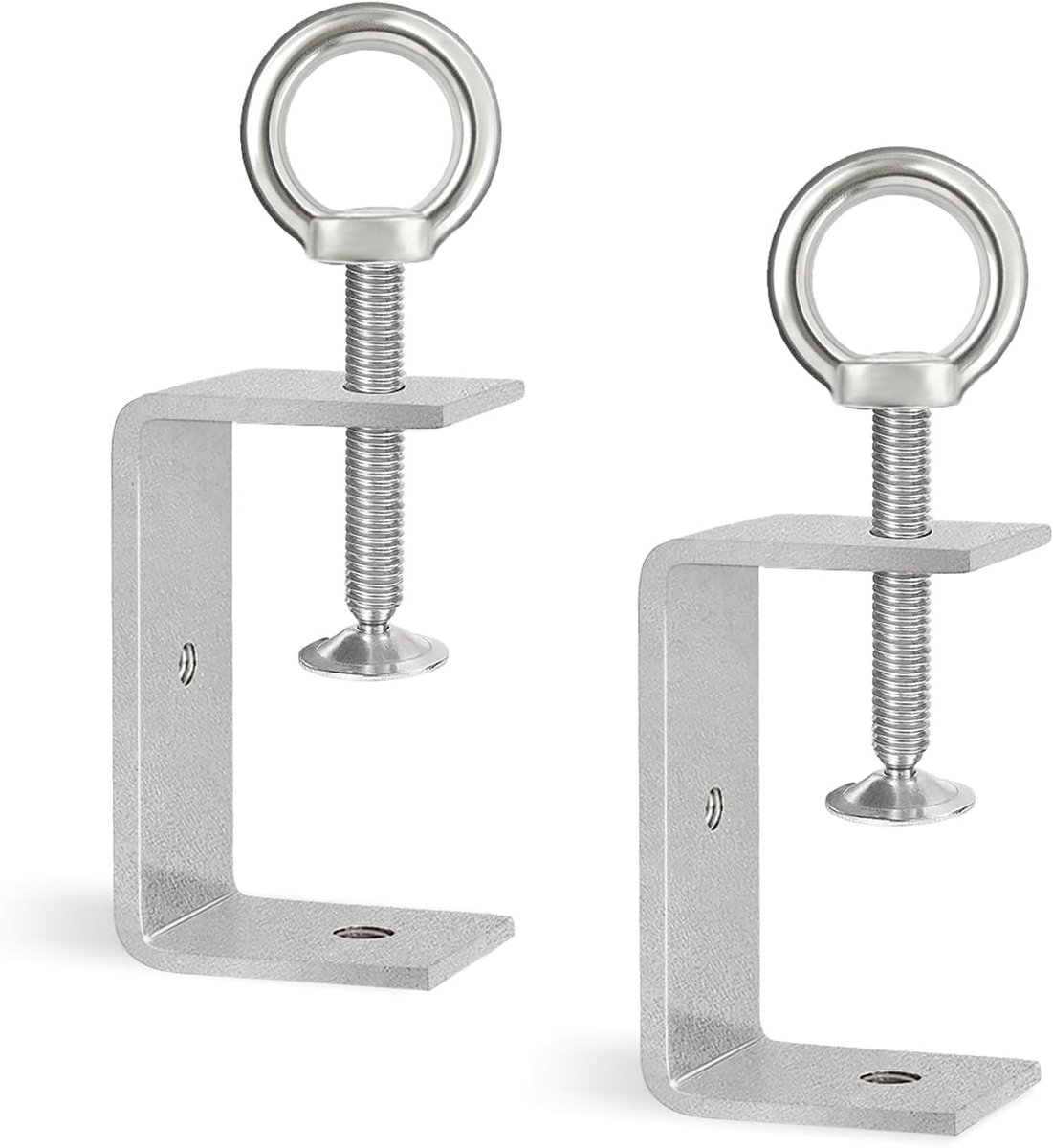 Idota 2 pcs C-clamp 100 mm, stainless steel, adjustable carrying clamp, clamping range 57-93 mm, M8 M10 thread for - ShopVlot