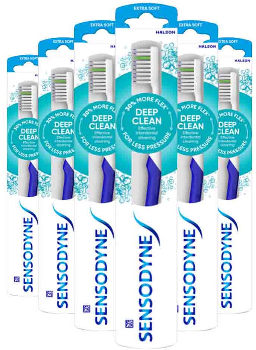 Sensodyne Tandenborstel Deep Clean Extra Soft - 6 x - Voordeelverpakking