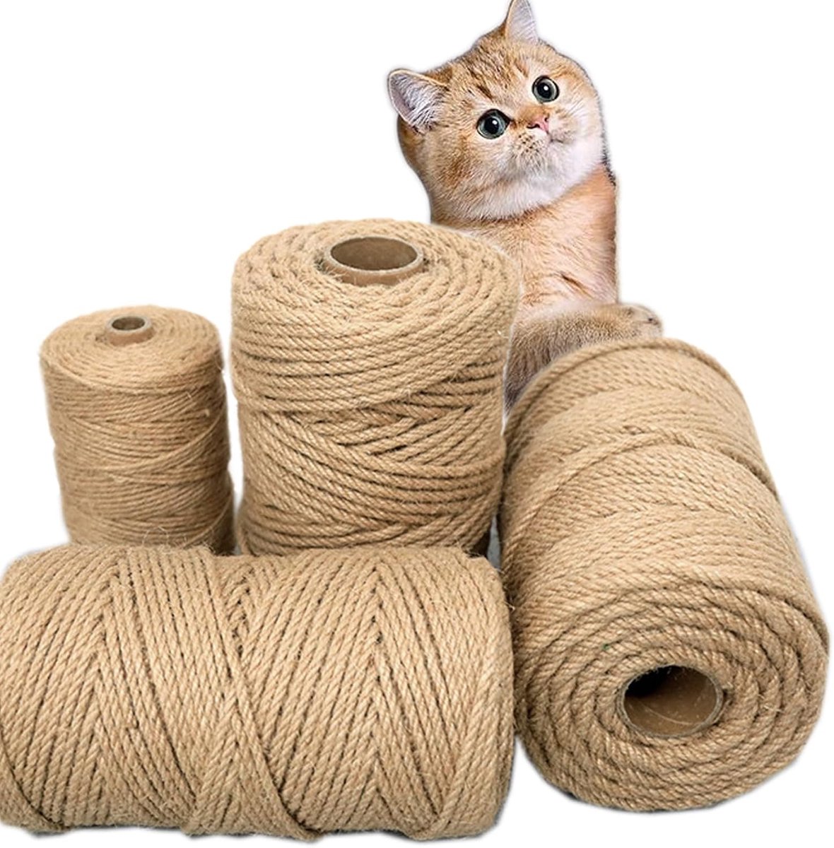 Treadstar Sisal Rope for Scratching Post, Natural Jute Rope, Sisal Rope, Garden Rope, Package Cord, Hemp Rope - ShopVlot