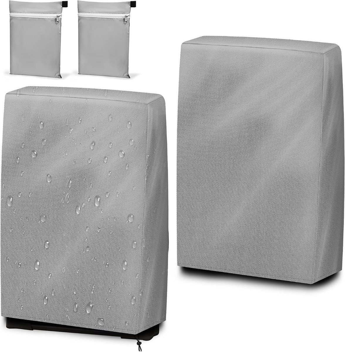 Tuinstoelhoezen set van 2 - Oxford stof - waterdicht, stofdicht en UV-bescherming - ideaal voor ligstoelen - ShopVlot