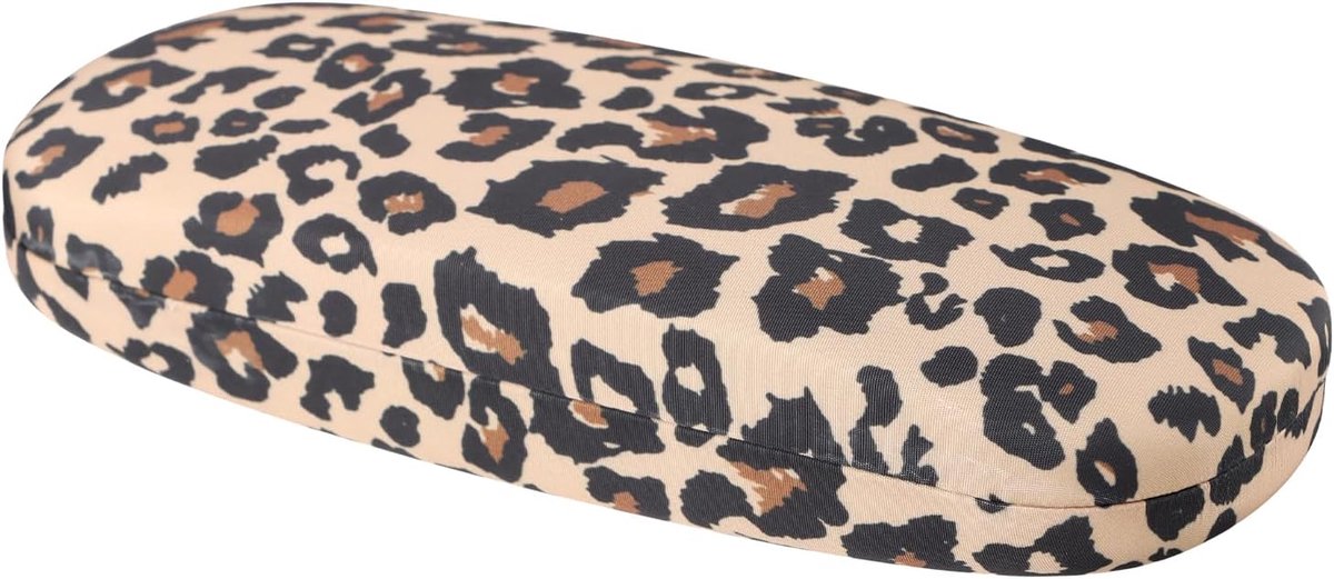 Brilhoes Leopardprint - hard case - gepersonaliseerd - ideaal voor brillen en meer - ShopVlot