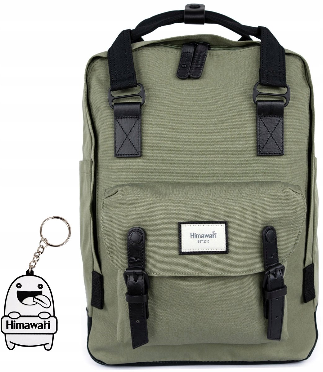Himawari XL Heren Rugzak - Waterdicht, Ruim, voor Werk, Khaki