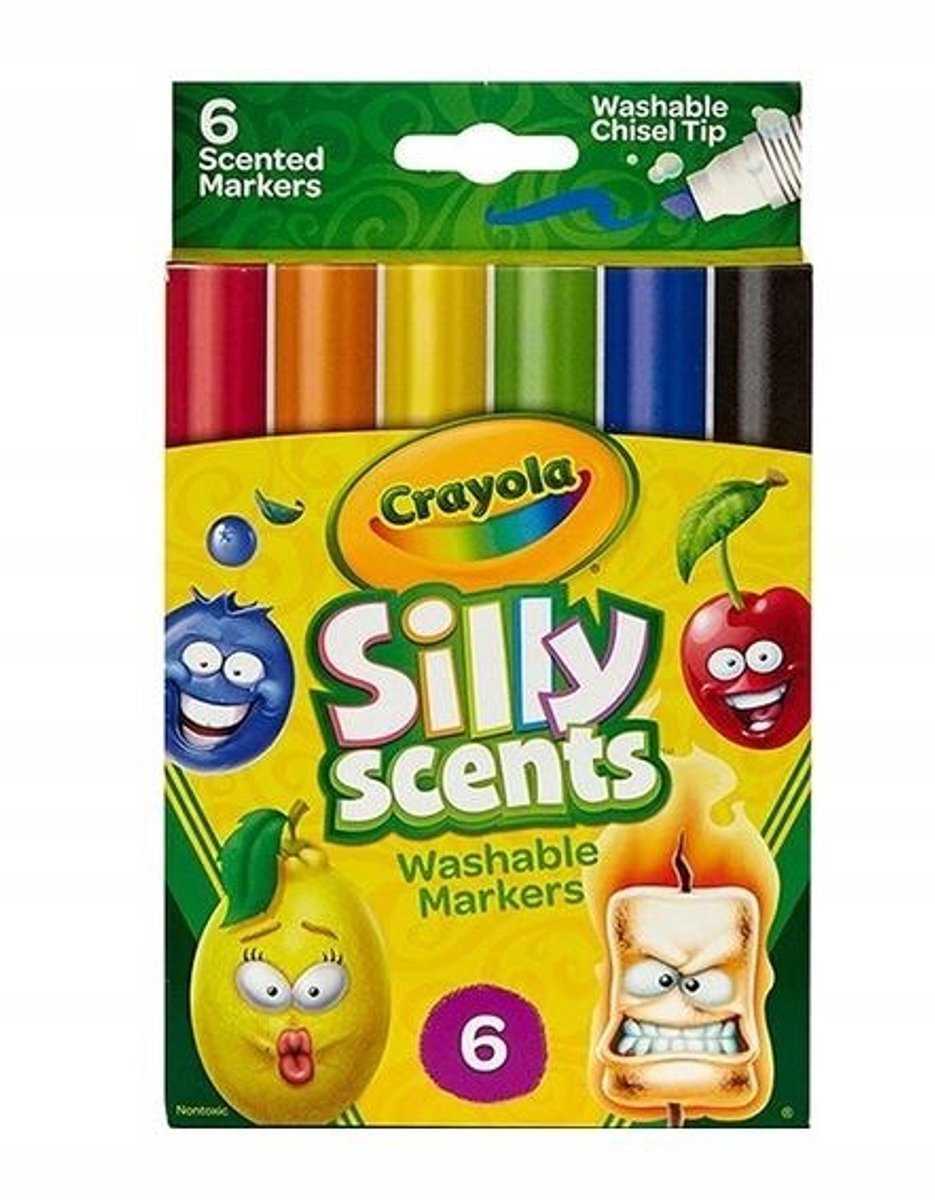 Crayola Silly Scent Geurmarkers - 6 kleuren