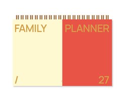 A-Journal Family Planner 2027 - Orange Cream