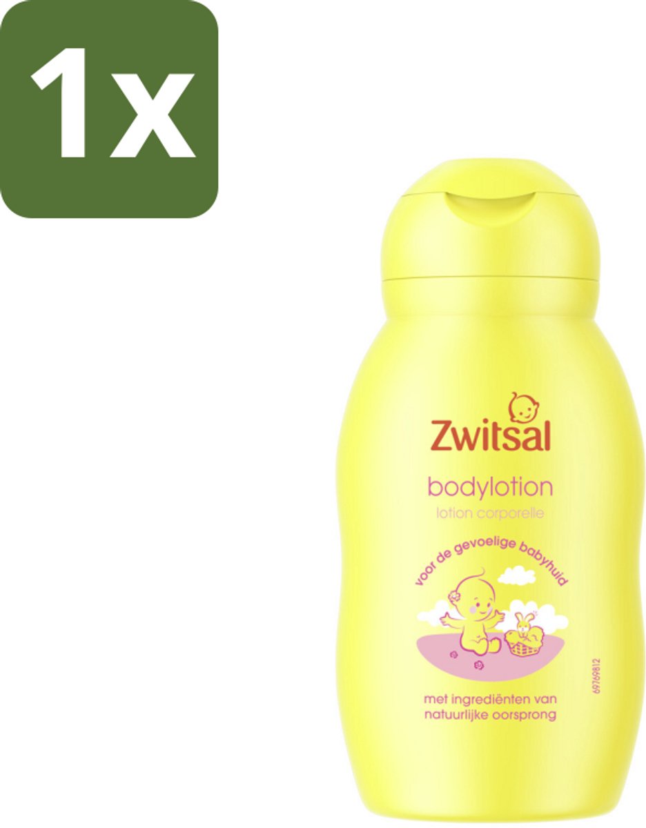 1 x Zwitsal - Verzorgende Bodylotion - Gevoelige Babyhuid - 75 ml - Babyhuid Verzorging - Gevoelige Huid - Baby Lotion - Zwitsal Bodylotion - Hydratatie Babyhuid