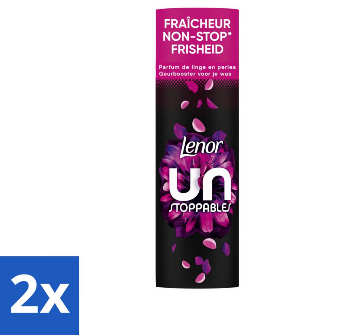 2 x Lenor Unstoppables - Geurbooster - Bloemen Fris - Non-Stop Frisheid - 19 Wasbeurten - Lenor Geurbooster - Unstoppables - Langdurige Geur - Bloemengeur - Wasverzachter