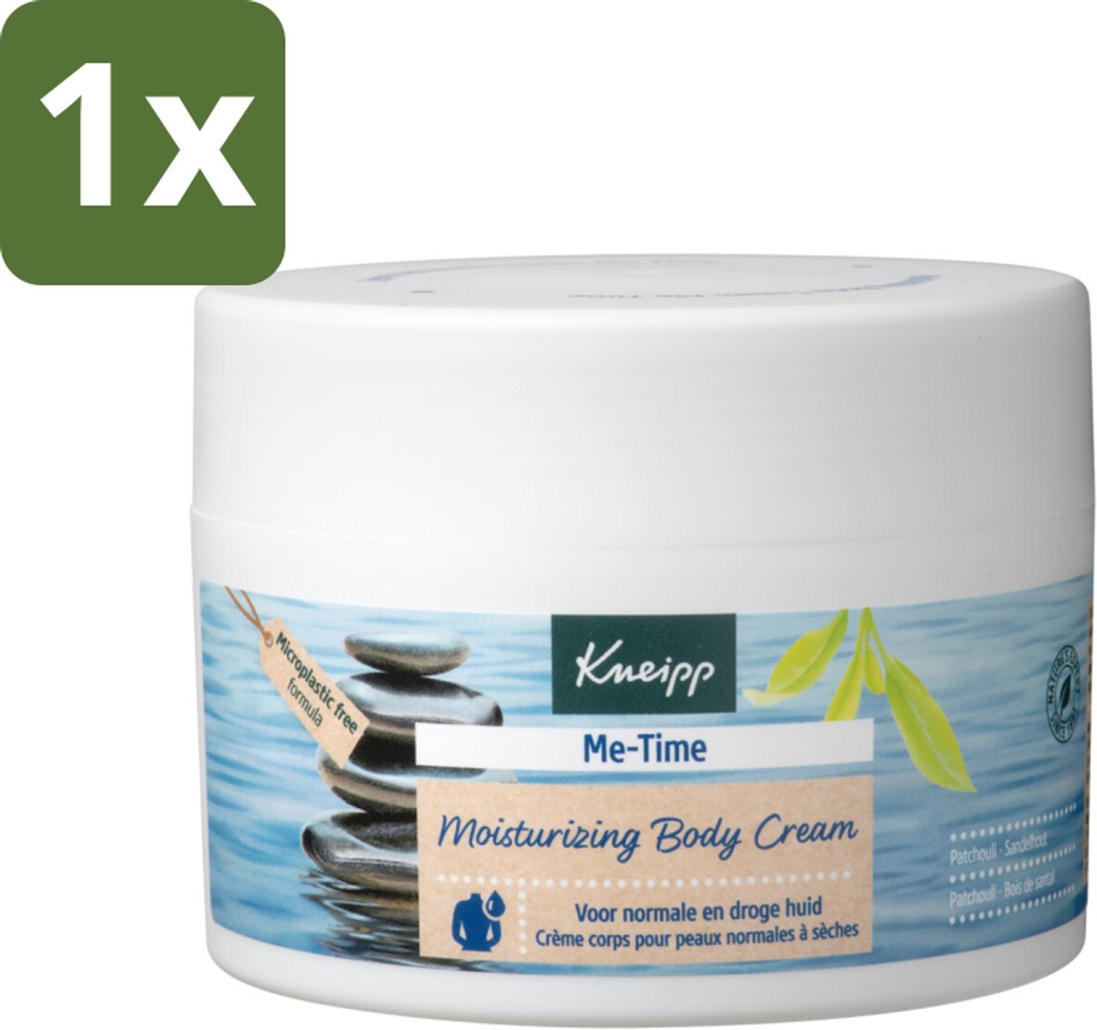 1 x Kneipp - Body crème - Me‑Time - Patchouli & Sandelhout - 200 ml - Kneipp Bodycrème Me-Time - Me-Time - Patchouli En Sandelhout - Huidverzorging - Rustgevende Crème