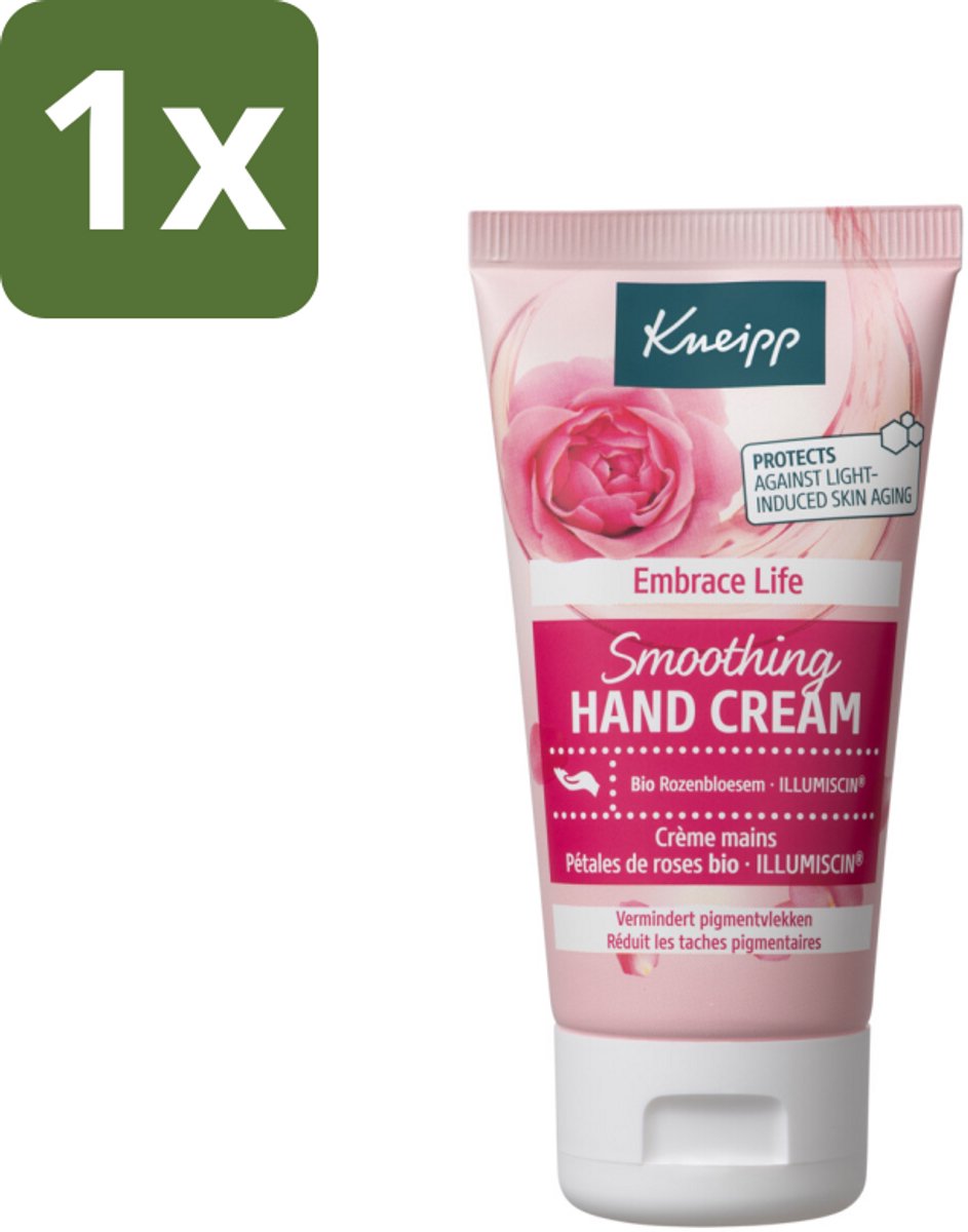 1 x Kneipp - Handcrème - Embrace Life - Anti‑Aging (ILLUMISCIN) - 50 ml - Handcrème Anti-ouderdom - Handcrème Pigmentvlekcorrectie - Handcrème Huidveroudering - Handcrème Vitamine E - Handcrème ILLUMISCIN
