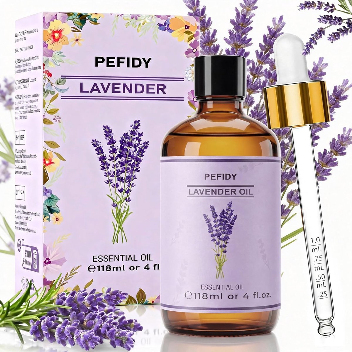 Lavendel etherische olie 118 ml - voor diffusers - natuurlijk aroma - ontspanning en geurverbetering - ShopVlot