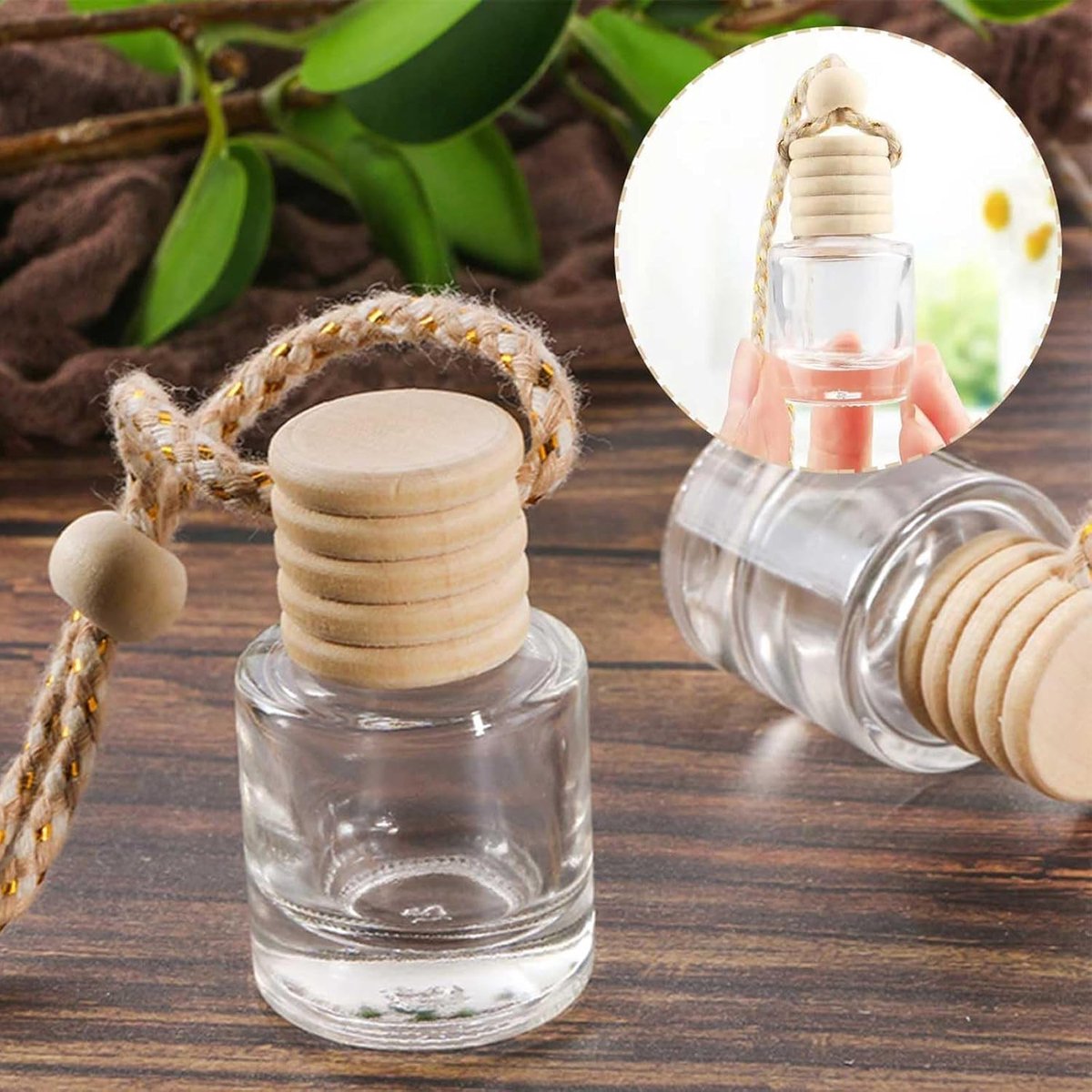 Auto-luchtverfrisser 8 ml - navulbare parfumfles - met oliediffuser - ideaal voor aromatherapie - ShopVlot