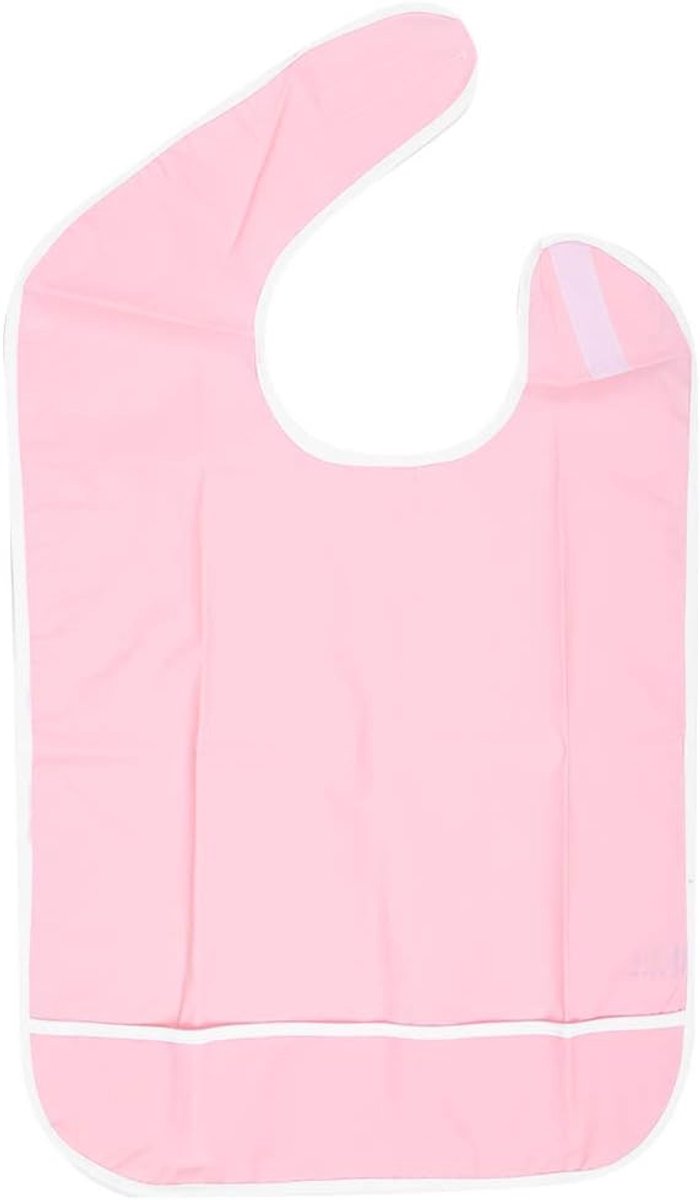 Adult Bibs Waterproof Anti-Oil Elder Meal Apron with Closure Neck Reusable Washable Dining Aid Clothing Protector for - ShopVlot