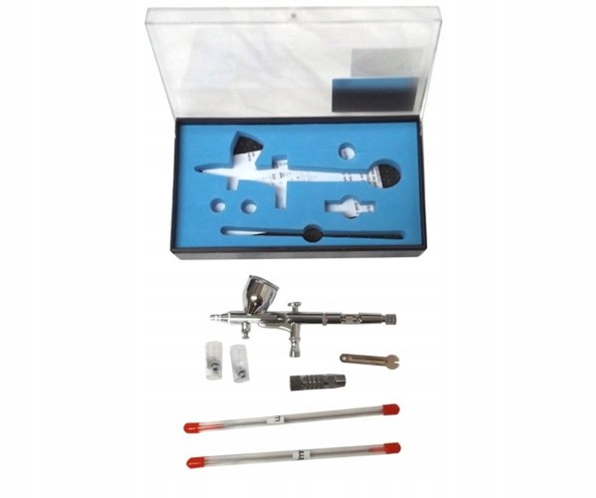 Aerograaf 3-delige set met snelkoppeling voor modelbouw en airbrush