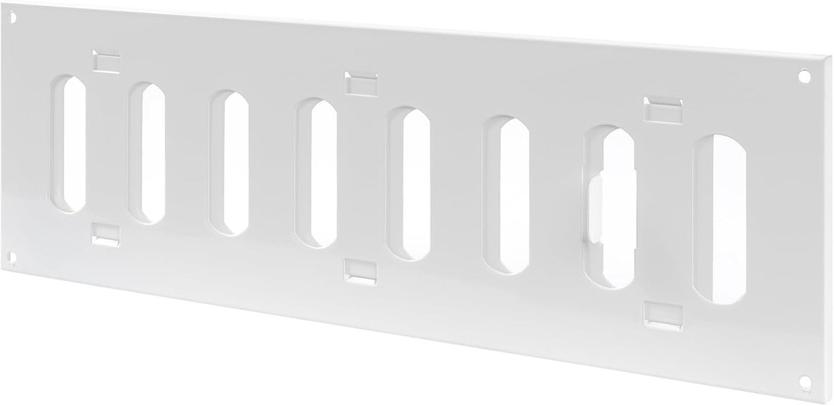 300 x 100 mm, 30 x 10 cm, white, adjustable ventilation grille with insect protection, heating, cooling and - ShopVlot