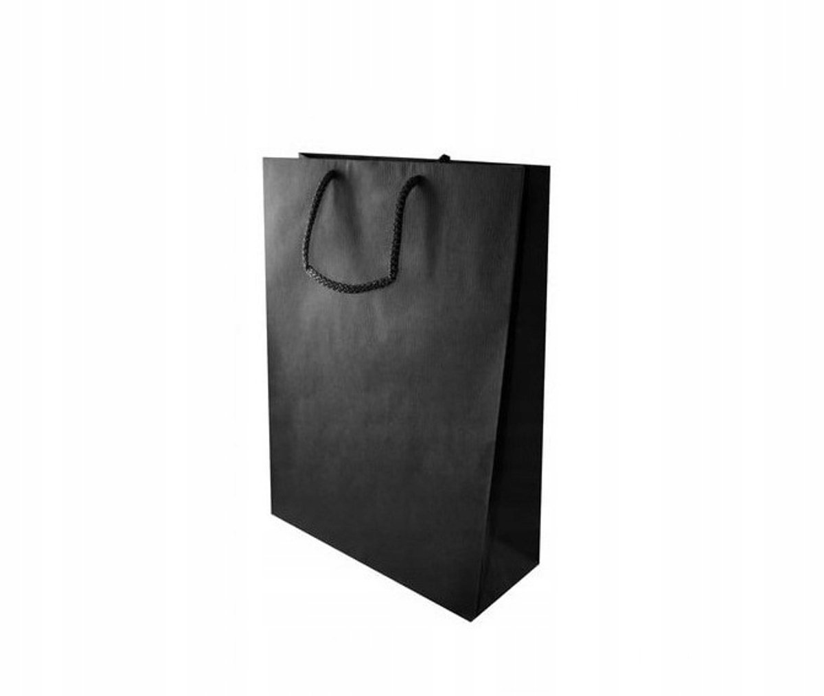 50x Luxe Papieren Cadeauzakken Zwart 24x9x32 cm Prestige
