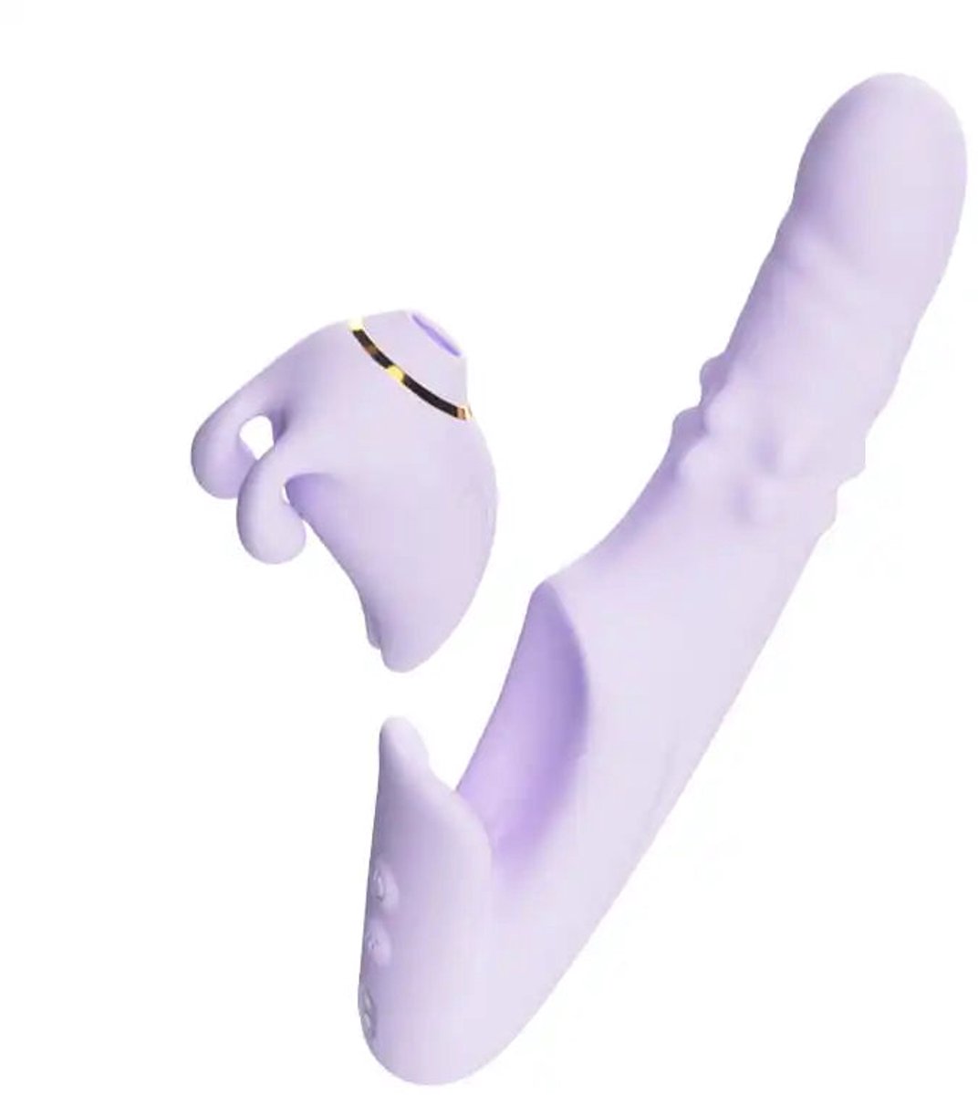 Mon Amour Lumea G333 - Vibrator - Rabbit- En Clitorisstimulator - Zonder Contact - Telescoopkop - 9 Vibratiestanden - 9 Zuigniveaus - Verwarmend