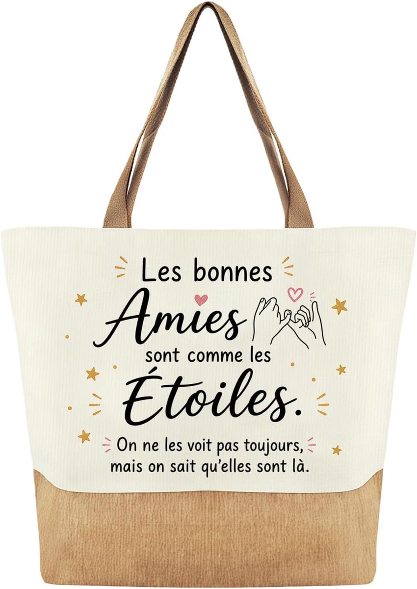 Cadeau beste vriendin, boodschappentas voor dames - ShopVlot