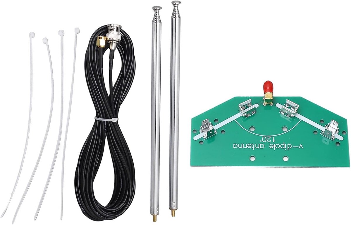 V Dipoolantenne PCB Antenne - SMA vrouwelijke interface - telescopische antenne - ShopVlot