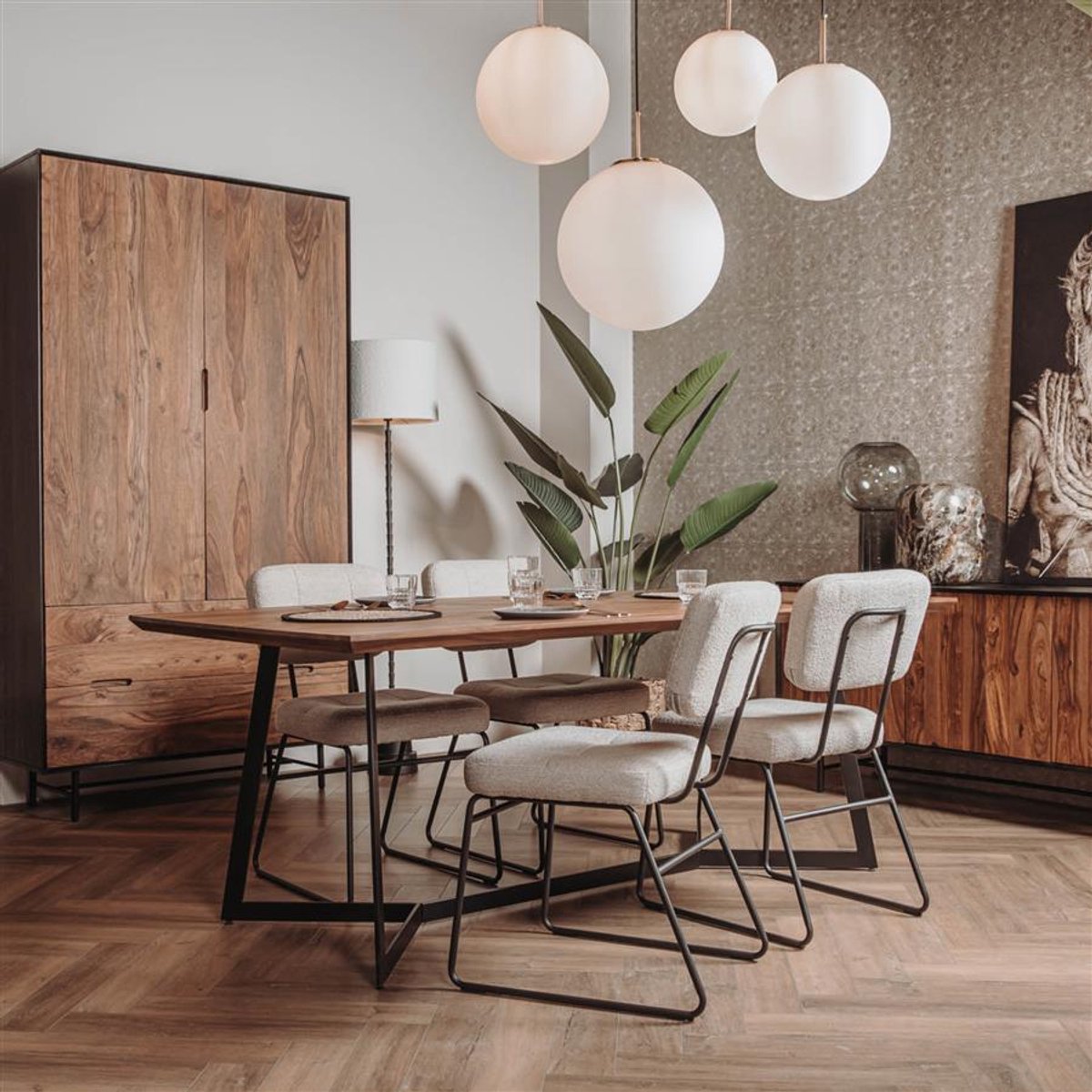 Tower Living Eettafel Taviano - Rechthoek Bruin Hout - 240x100x76cm