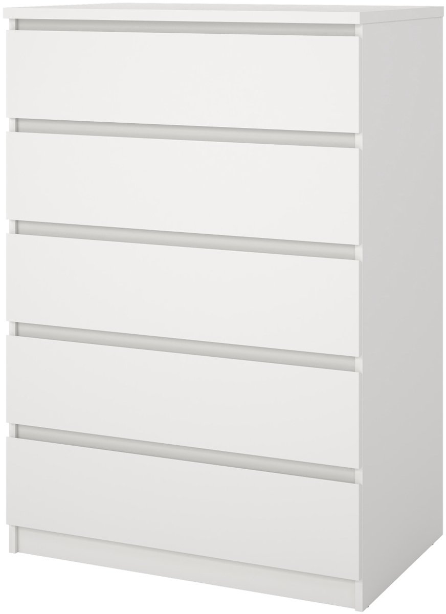Ladekast Ylva 5 lades Wit - Giga Living