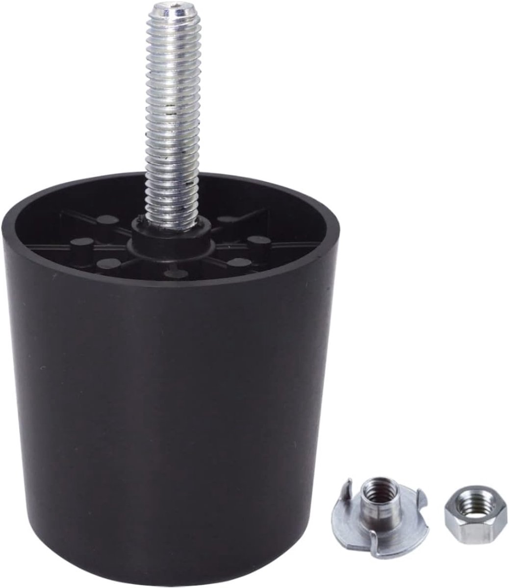 Meubelpoten 50mm - zwart kunststof - set van 16 - perfect voor meubels - ShopVlot