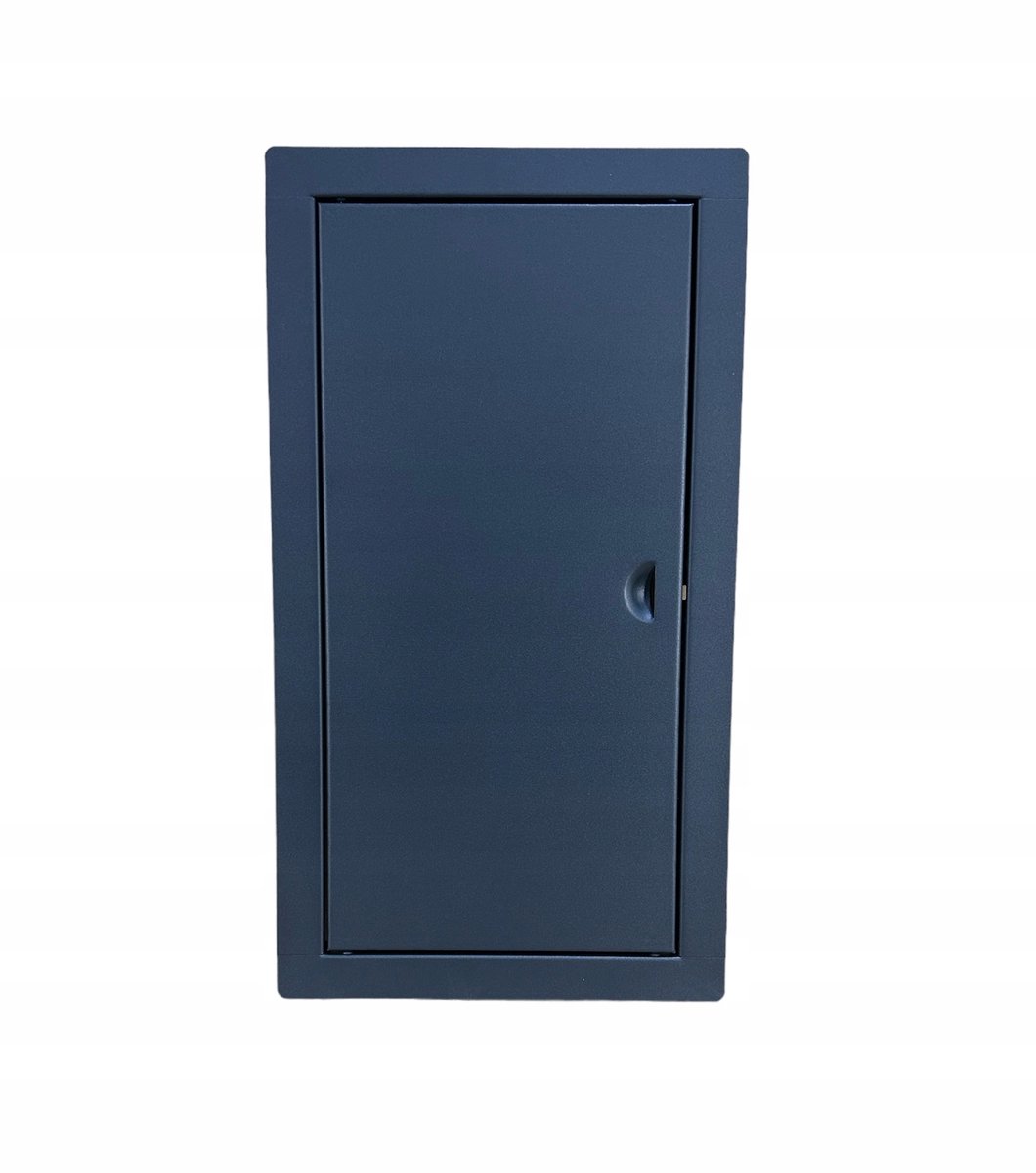 Merkloos Antraciet Metalen Inspectieluik 20x40 cm