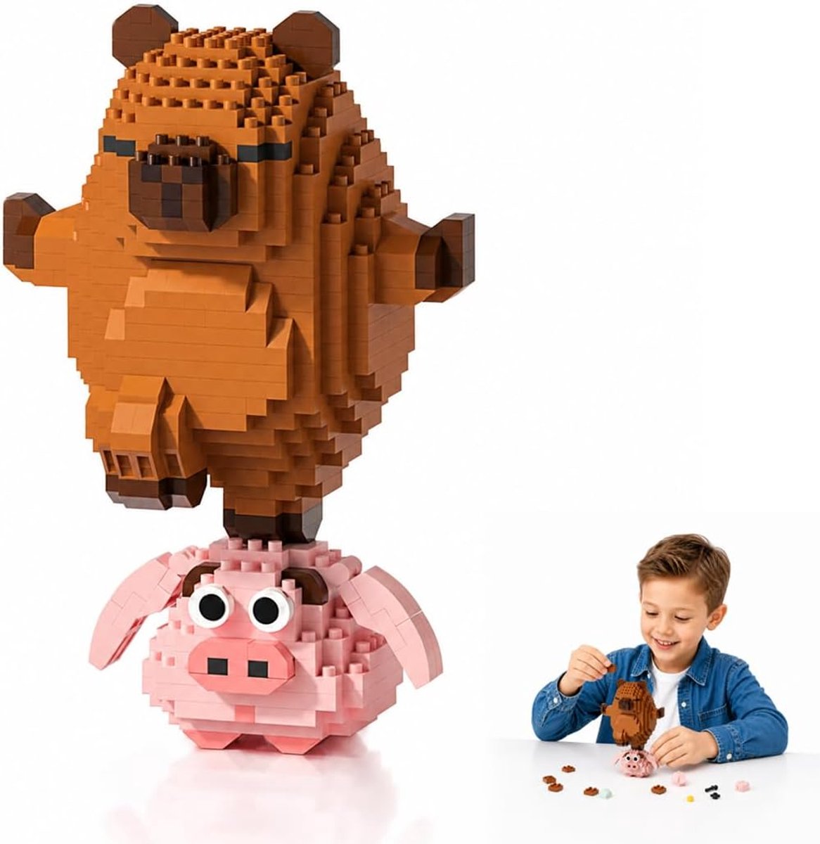 Capibara-bouwpakket 553 onderdelen - woondecoratie - creatief ontwerp - plezier voor het hele gezin - ShopVlot