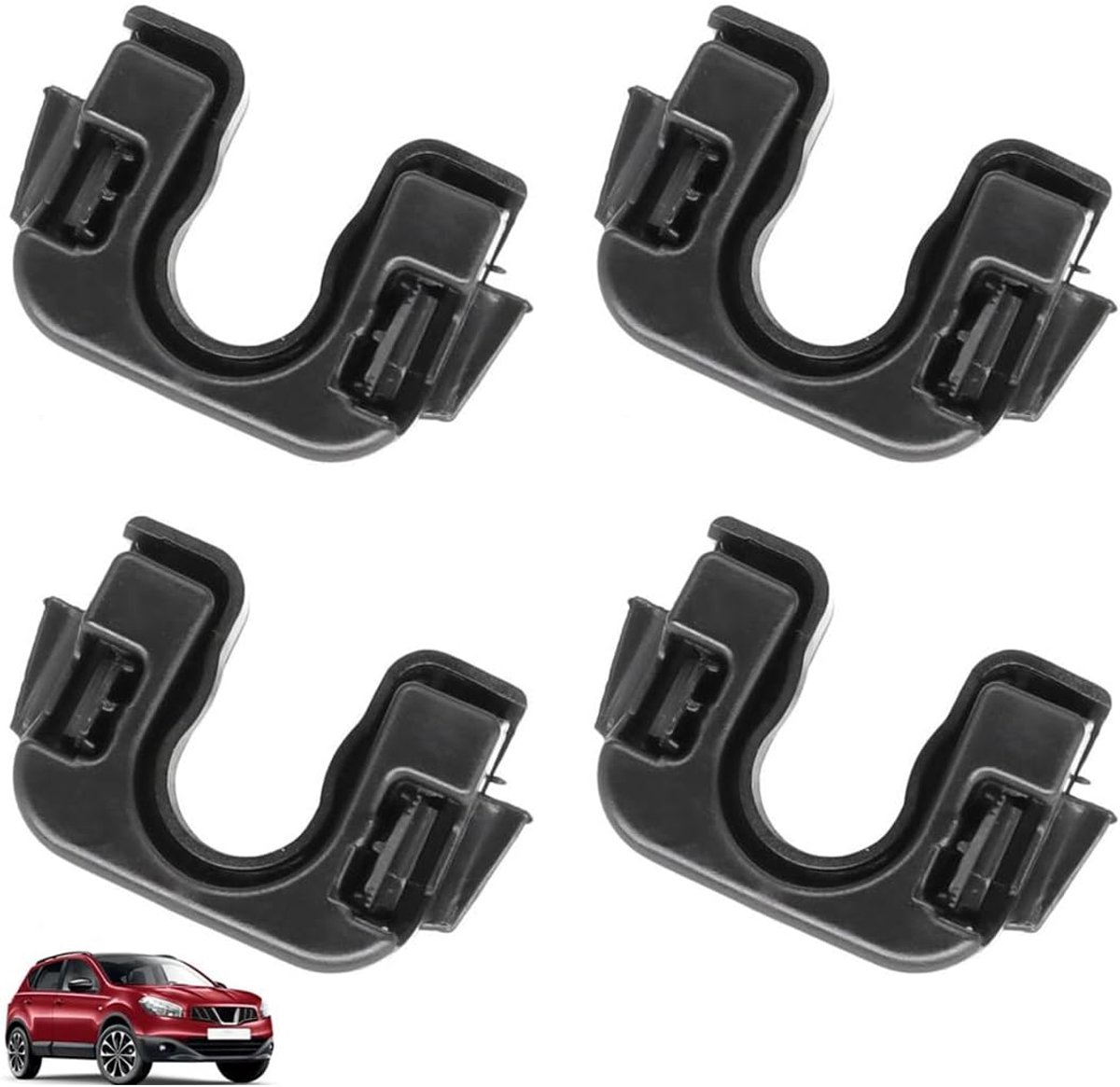 Montageclips set van 4 - Geschikt voor Ford Fiesta MK3 MK7 MK8 B-Max C-max - Voor bagagekast - Eenvoudige installatie - ShopVlot