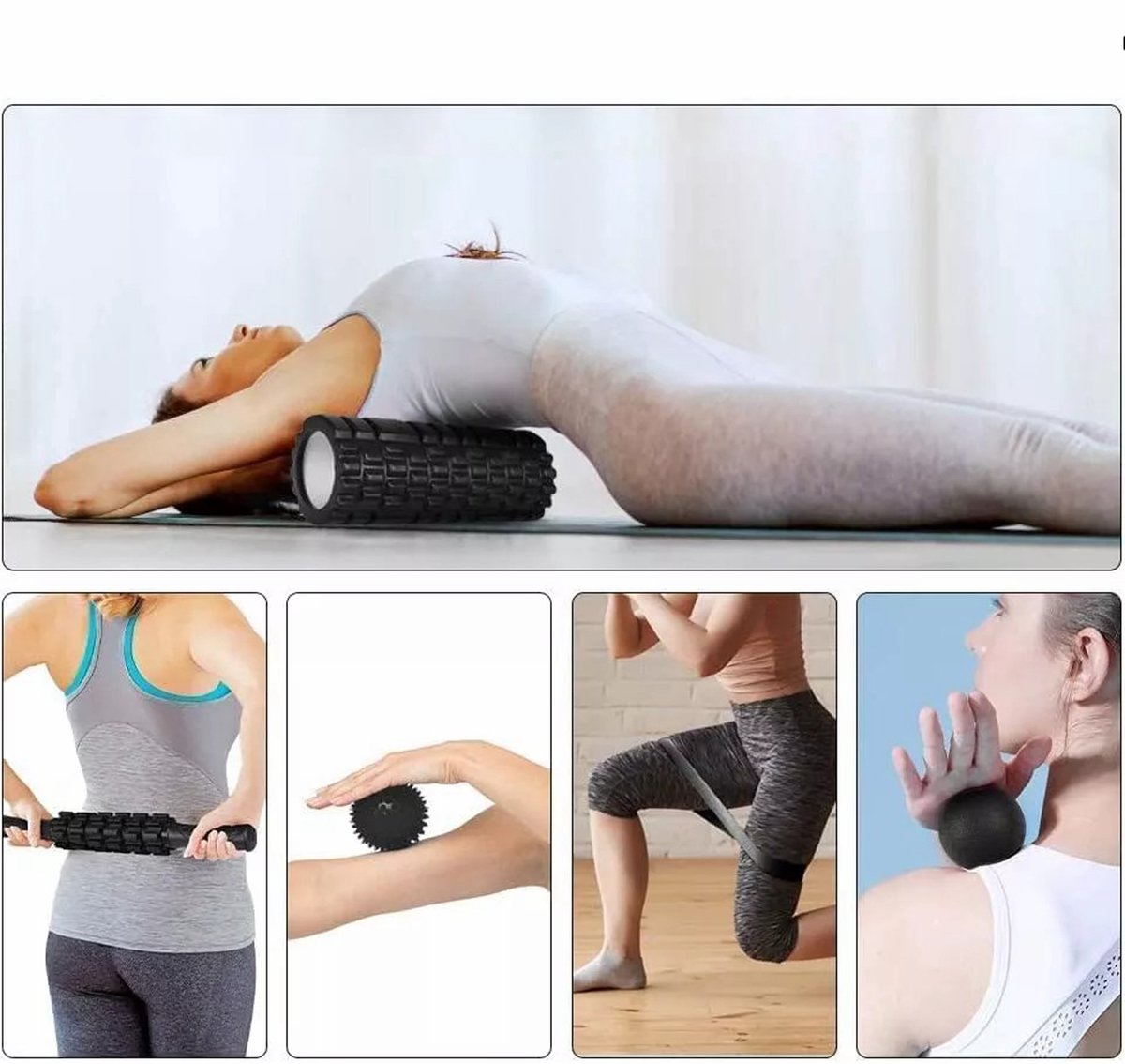 REDOM Schuimroller Set 38 cm - Foam Roller & Massage Roller thumbnail 2