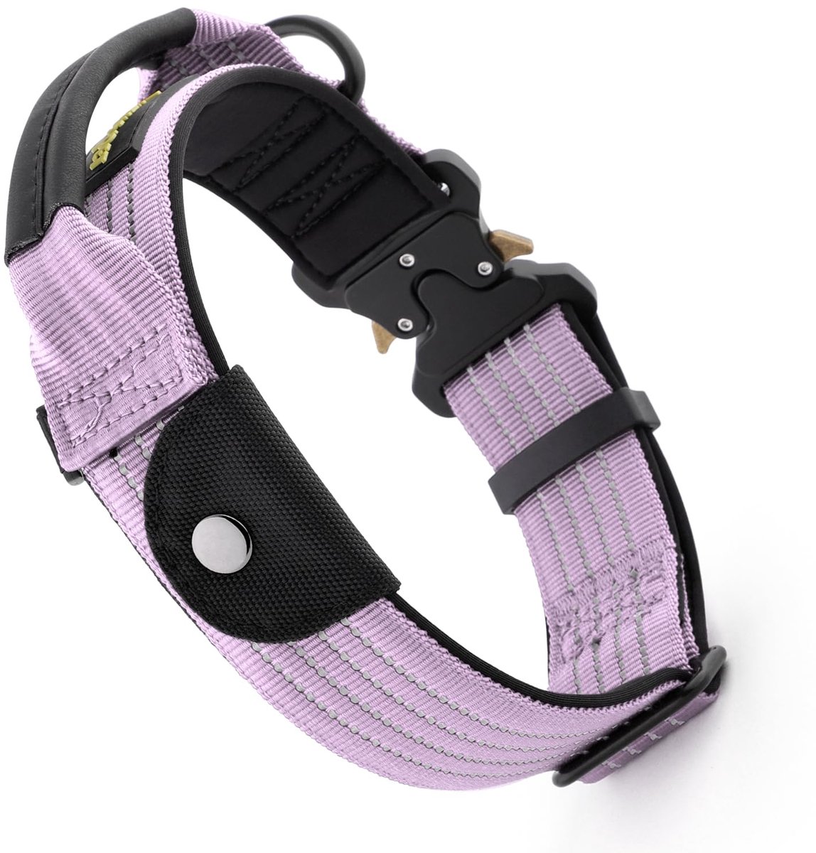 Hondenhalsband met trackerzak - Verstelbare nylon - Reflecterend - Veiligheid voor middelgrote en grote honden - ShopVlot