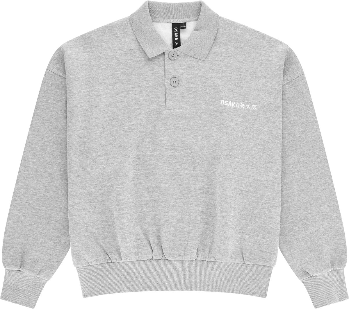 Osaka Men Polo Sweater Grijs