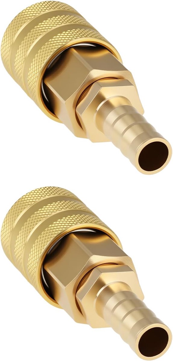 ECSiNG 2pcs 8mm Brass Car Tire Valve Inflator Adapter 6.8mm ID Nozzle 56mm Length - ShopVlot